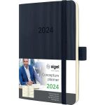 Wochenkalender Conceptum, 2024, ca. DIN A6, schwarz, 1 Woche / 2 Seiten, 93 x 140 x 15 mm