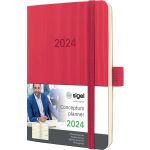 Wochenkalender Conceptum 2024, ca. DIN A6, red,...