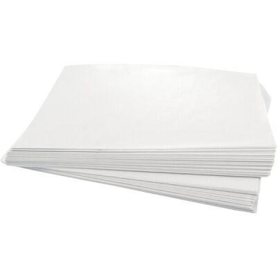 Seidenpapier 50 x 70 cm, 520 Lagen, im Polybeutel, weiß