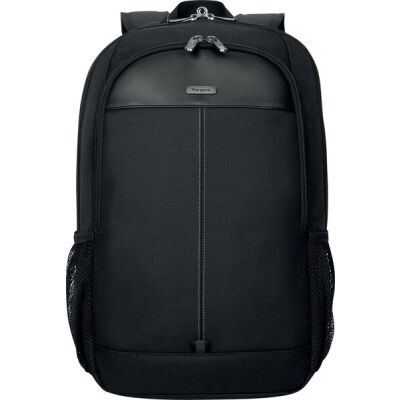 Laptoprucksack Classic 15-16",  gepolstertes Laptopfach, abschließbare Reißverschlüsse, Netztaschen für Wasserflaschen, bequemer Tragegriff, schwarz