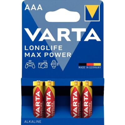 Batterie Micro, AAA, LR03, Longlife Max Power, 4er Pack, 1,5V