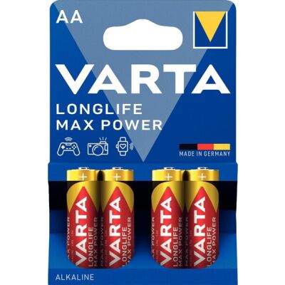 Batterie Mignon, AA, LR03, Longlife Max Power, 4er Pack, 1,5V