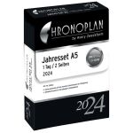 Chronoplan Jahres-Set, DIN A5, aktuelles Kalendarium, 1...