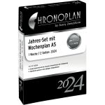 Chronoplan Jahres-Set, DIN A5, aktuelles Kalendarium, 1...