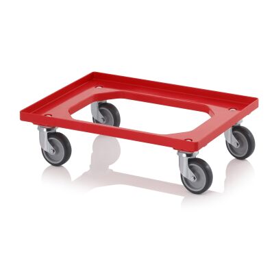 Auer Rollwagen, 61,6 x 41,6 x 17,2 cm, rot