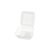 Sobsy Hamburgerbox, aus Zuckerrohr, Abmessung (offen): 31,5x15x4,5 cm, DIN EN 13432, VE: 10x50 Stück