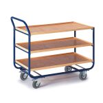Rollcart Tischwagen mit Rand, nach 1757-3, RAL: 5010...