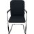Besucherstuhl Classy, 2er Pack, Feischwingergestell, stapelbar: bis 6 Stück, schwarz/verchromt