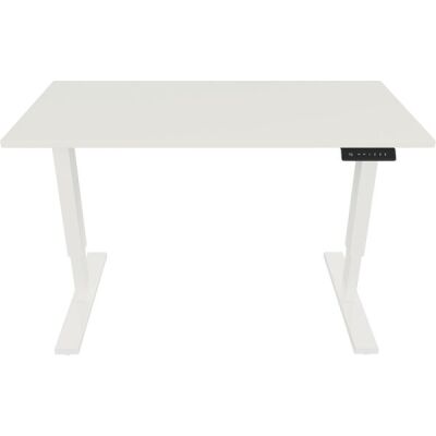 Tisch E-StarterTech, höhenverstellbar, Motor, (H x B x T) 725-1145 x 1600 x 600 mm, weiß/verkehrsweiß