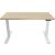 Tisch E-WonderTech, höhenverstellbar, 2 Motoren, (H x B x T) 655-1305 x 1200 x 600 mm, ahorn/verkehrsweiß