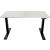 Tisch E-WonderTech, höhenverstellbar, 2 Motoren, (H x B x T) 655-1305 x 1400 x 600 mm, weiß/schwarz