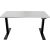 Tisch E-WonderTech, höhenverstellbar, 2 Motoren, (H x B x T) 655-1305 x 1400 x 600 mm, lichtgrau/schwarz