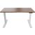 Tisch E-WonderTech, höhenverstellbar, 2 Motoren, (H x B x T) 655-1305 x 1400 x 800 mm, nussbaum/verkehrsweiß