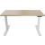 Tisch E-WonderTech, höhenverstellbar, 2 Motoren, (H x B x T) 655-1305 x 1600 x 800 mm, eiche/verkehrsweiß