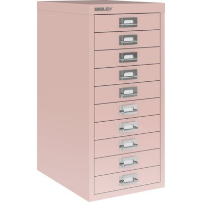 MultiDrawer?, 29er Serie, DIN A4, 10 Schubladen 51 mm hoch, (H x B x T) 590 x 279 x 380 mm, pastellpink