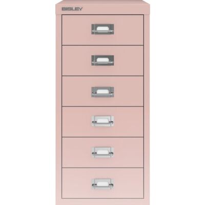 MultiDrawer?, 29er Serie, DIN A4, 6 Schubladen 87 mm hoch, (H x B x T) 590 x 279 x 380 mm, pastellpink