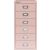 MultiDrawer?, 29er Serie, DIN A4, 6 Schubladen 87 mm hoch, (H x B x T) 590 x 279 x 380 mm, pastellpink