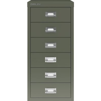 MultiDrawer?, 29er Serie, DIN A4, 6 Schubladen 87 mm hoch, (H x B x T) 590 x 279 x 380 mm, olivgrün