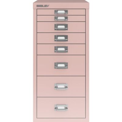 MultiDrawer?, 29er Serie, DIN A4, 8 Schubladen 2 x 25 mm/3 x 51 mm/3 x 102 mm, (H x B x T) 590 x 279 x 380 mm, pastellpink