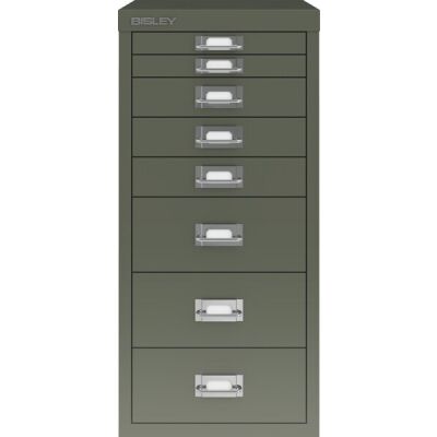 MultiDrawer?, 29er Serie, DIN A4, 8 Schubladen 2 x 25 mm/3 x 51 mm/3 x 102 mm, (H x B x T) 590 x 279 x 380 mm, olivgrün