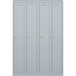 Garderobenschrank Primary, 4 Abteile, je 1 Fach,...