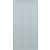 Garderobenschrank Primary, 2 Abteile, je 1 Fach, abschließbar, 1800 x 300 x 500 mm, lichtgrau