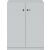 Flügeltürenschrank Pren, 1080 x 800 x 500 mm, 2,5 Ordnerhöhen, 2 Fachböden, weiß