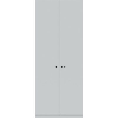 Garderobenschrank Pren, Hutboden und Schuhfach, Kleiderstange, 1970 x 800 x 500 mm, weiß