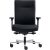Bürodrehstuhl Sumo, ohne Kopfstütze, mit Armlehne, Nutzgewicht bis max. 180 kg, wird zerlegt geliefert, Stoffbezug schwarz