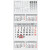5-Monats-Wandkalender, 5 Monate/1 Seite, 30 x 58,5 cm, Datumsschieber rot, aktueller Monat in der Mitte, drüber 2 Vormonate und drunter 2 Folgemonate