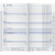 Monatskalender-Ersatzeinlage 753, 9 x 15 cm, 1 Monat/2 Seiten, 32 Seiten, Druck: schwarz/blau, Jahresübersicht aktuelles Jahr und Folgejahr