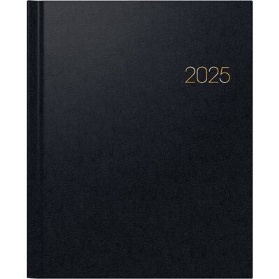 Buchkalender Modell Manager Wt 7 - weektimer®, 1 Woche/2 Seiten, 21 x 26 cm, 4-sprachig, schwarz