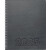 Buchkalender, 1 Woche/2 Seiten, SOFT-Einband, 21 x 26 cm, 160 Seiten, Wire-O-Bindung, Eckperforation, 4-sprachig, Druck schwarz/rot, halbstündlich 7 - 20 Uhr, Jahresübersicht aktuelles Jahr und Folgejahr, grau