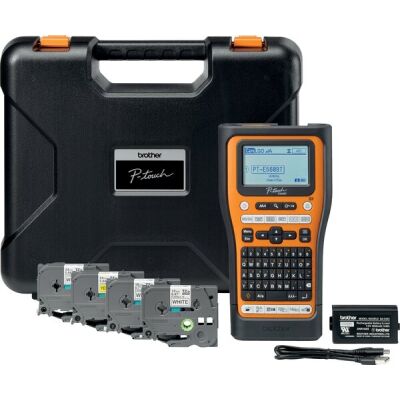 Beschriftungsgerät P-Touch PT-E560BTSP mit Koffer, mit USB-C Kabel, ohne Netzadapter (PAAD004EU) und ohne Akku (BAE001)