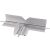 T-Verbindung 462, für Addit Kabelschutz, rutschfest, Aluminium, silber