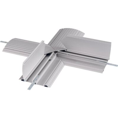 Kreuzverbinder 472 für Kabelschutz Addit, rutschfest, Aluminium, silber