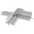 Kreuzverbinder 472 für Kabelschutz Addit, rutschfest, Aluminium, silber