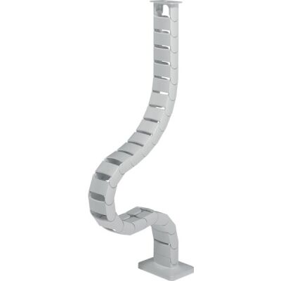 Kabelführung Addit 470, für höhenverstellbare Tische bis 1.300 mm, 100% recyceltes PP, weiß