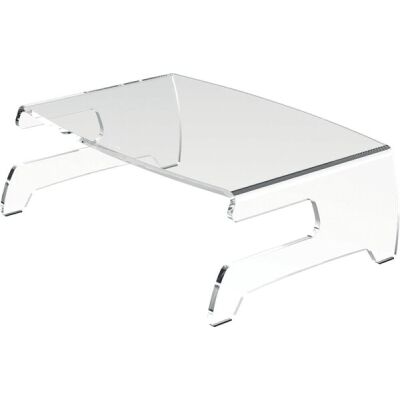 Monitorerhöhung Addit 660, bis 15 kg, 420 x 300 x 244 mm, Acryl, transparent