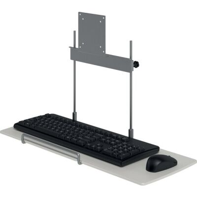 Tastur- und Mausablage Viewmate Option 582, höhenverstellbar, silber