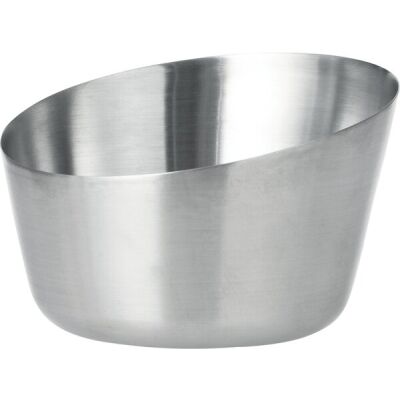 Snack und Dip Schale VISTA, Edelstahl, gebürstet