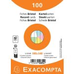 Karteikarten DIN A6, liniert, 205 g/qm, nicht gelocht,...