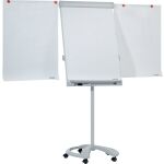 Flipchart PRO Deluxe Mobil , Laufrollen, 2 Seitenarme,...
