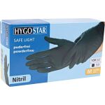 Nitrilhandschuhe Safe Light, puderfrei, schwarz, Gr. 8/M,...