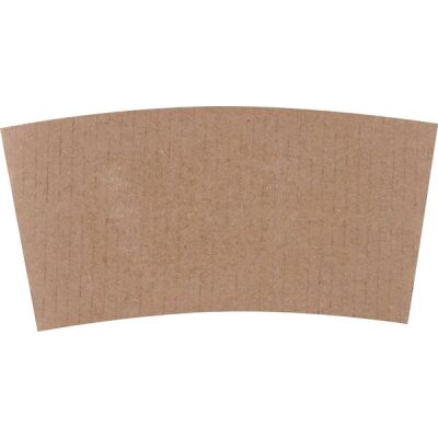Bechermanschetten, Pappe, 300 / 400 ml, naturfarben, 25 Stück