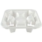 Bio Becherhalter Quattro, Zuckerrohr, kompostierbar,...