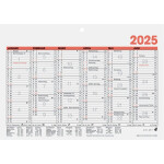Tafelkalender, DIN A5 quer, 6 Monate/1 Seite, mit...