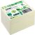 Haftnotiz, Recycling, 75 x 75 mm, Pastell gelb, 100 Blatt/Block, 6 Blöcke, Kartonverpackung