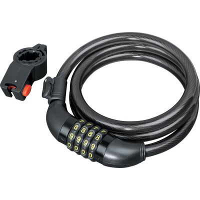 Fahrrad-Zahlenspiralschloss, 4 Ziffernschloss