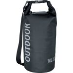 Outdoortasche, 10 Liter, wasserdicht, schwarz